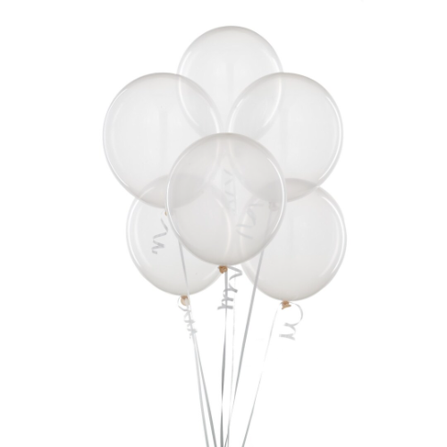 Globo transparente Numero 12