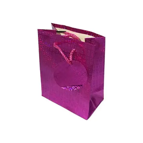Bolsa de regalo Metalizada Fucsia Grande