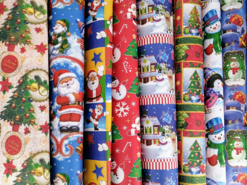 Pliego de papel de regalo diseño Navideño