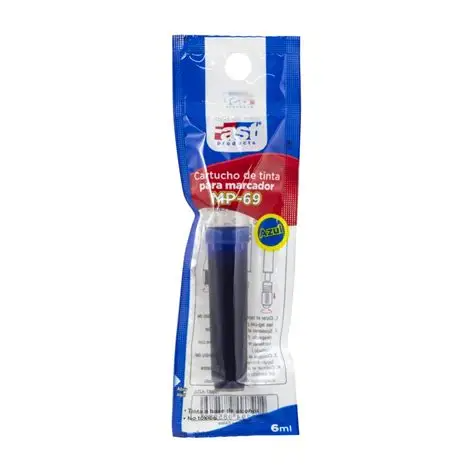Cartucho para marcador de pizarra Azul Fast MP-69