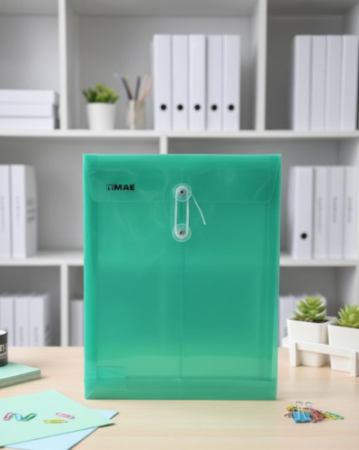 Sobre Plástico MAE Tamaño carta Verde