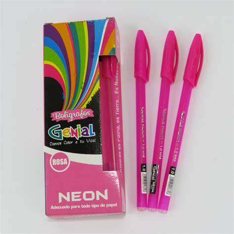 Lapicero Genial Neon Fucsia