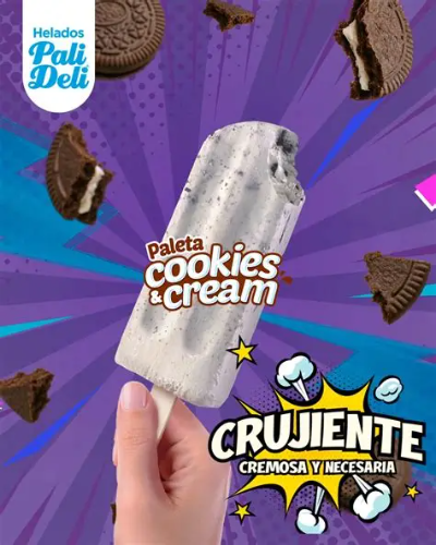 Helado PaliDeli Cookies Y Cream