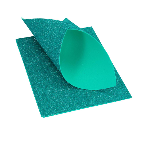 Pliego de Foamy brillante Turquesa