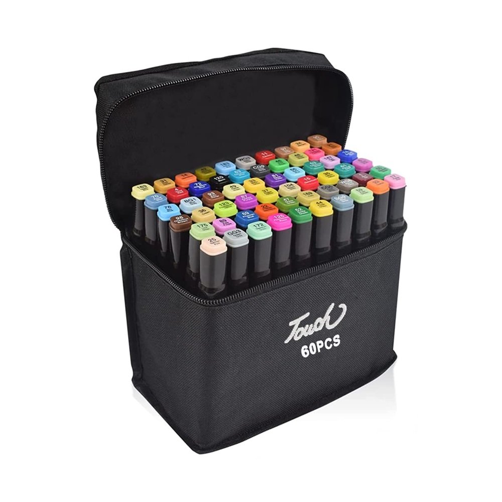 Marcadores Touch Doble Punta 60 Colores
