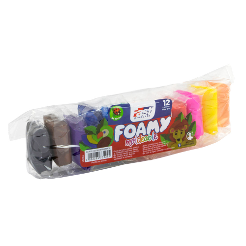 Paquete de Foamy moldeable Fast 12 colores