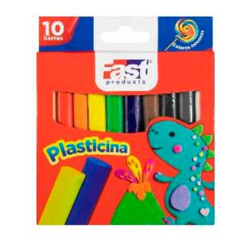 Caja de Plasticina Fast 10 colores