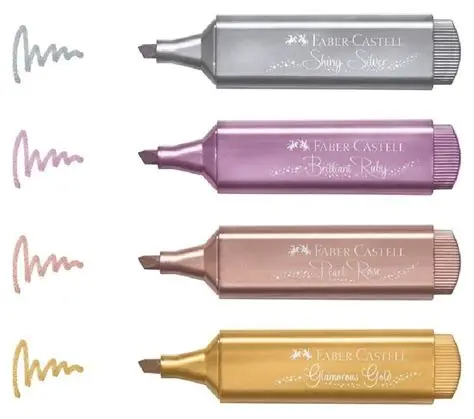 Resaltador Metálico Faber Castell Morado