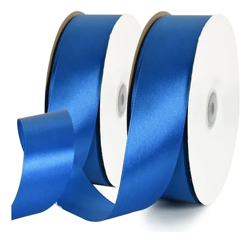 Yarda de listón Azul 4cm