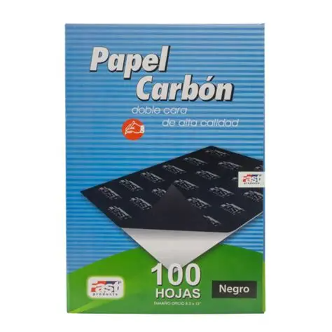Hojas Carbon Color Negro Tamaño Carta