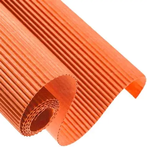 Hoja de Cartón Corrugado Fast Naranja