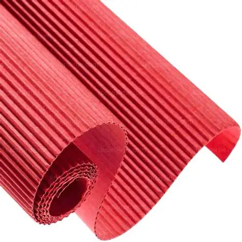 Hoja de Cartón Corrugado Fast Rojo