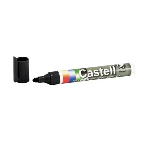 Marcador de pizarra Castell Recargable Negro