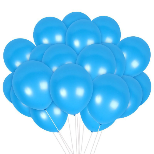 Globos Palmerito número 9 Celeste