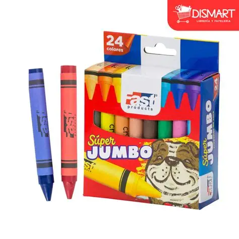 Crayones de cera Fast Jumbo 24 colores