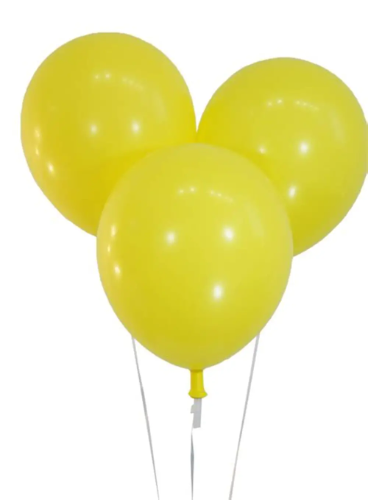 Globos Palmerito número 9 Amarillo