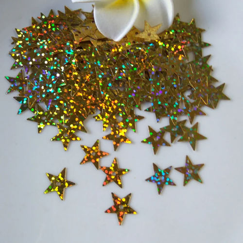 Bolsa de lentejuelas de estrellas Doradas
