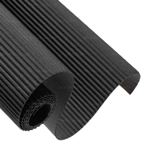 Hoja de Cartón Corrugado Fast Negro