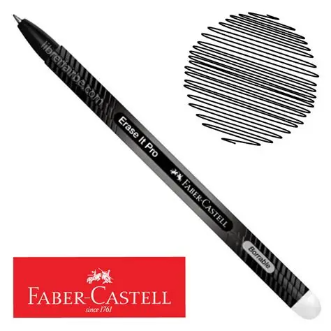Lapicero Borrable Faber Castell Negro