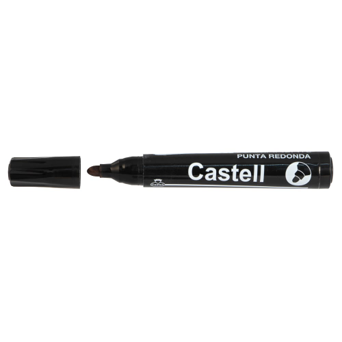 Marcador Negro Permanente Castell Punta Redonda