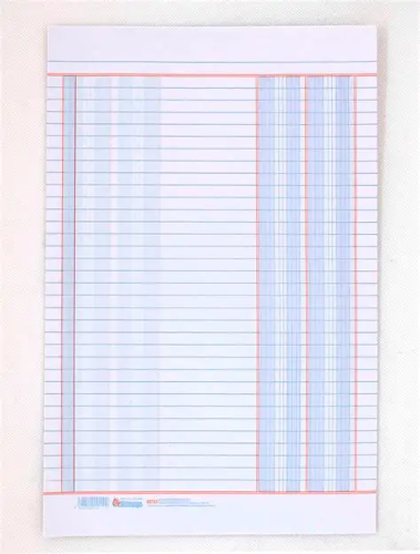 Cuadernillo para Contabilidad 2 columnas sin pasta