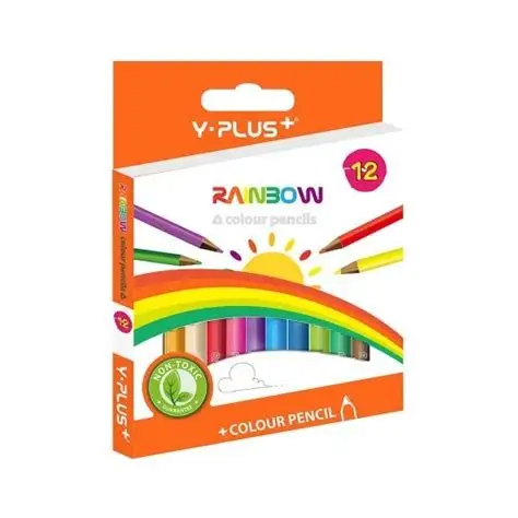 Caja de crayones Y-Plus corto 12 colores