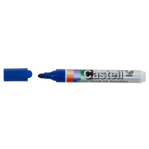 Marcador de pizarra Castell recargable Azul