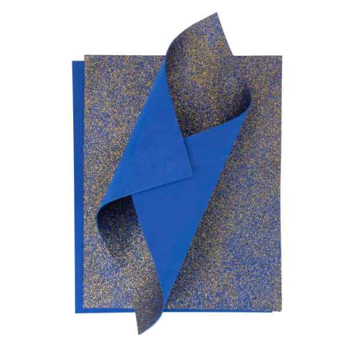 Hoja de Foamy Brillante Fast Bicolor Oro-Azul