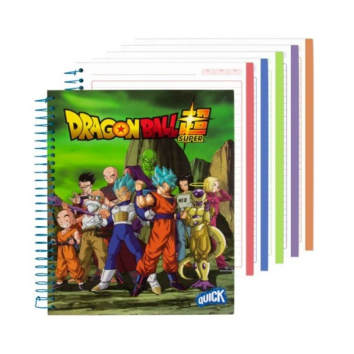 Libreta con espiral Quick 150 hojas diseño Dragon Ball
