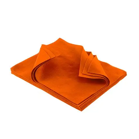 Hoja Fieltro Fast Tamaño Carta Naranja