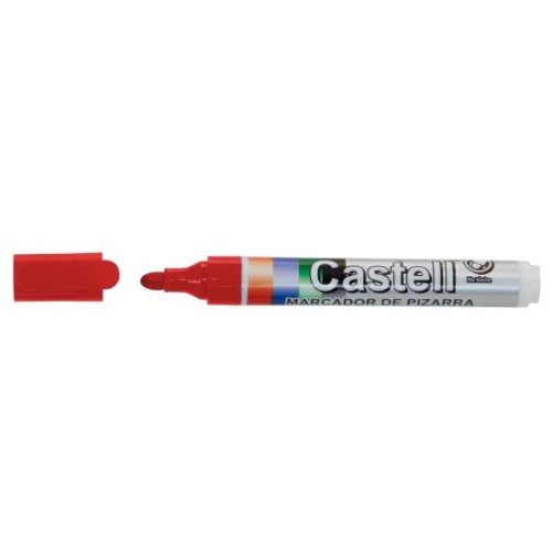 Marcador de pizarra Castell Recargable Rojo
