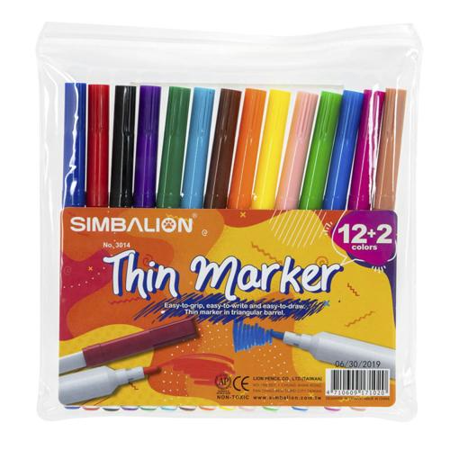 Estuche de marcadores Simbalion 12 colores