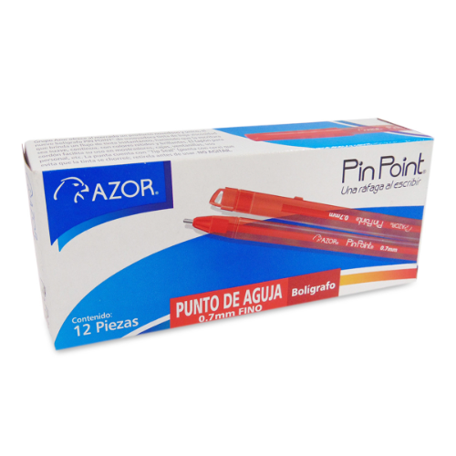 Lapicero Azor Ultra Fino Rojo