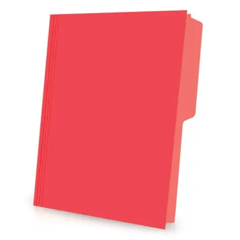 Folder FlashFile Tamaño Oficio Rojo