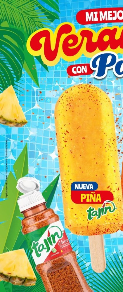 Helado PaliDeli Piña Tajin