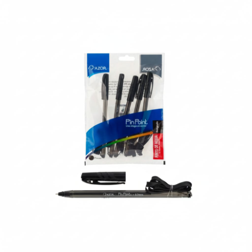 Lapicero Azor Negro con Cordon