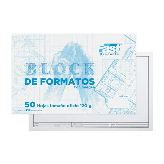 Block de Formato para dibujo Fast Tamaño Oficio