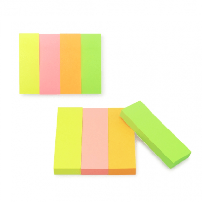 Post It colores Neon Rectangulares 400 piezas