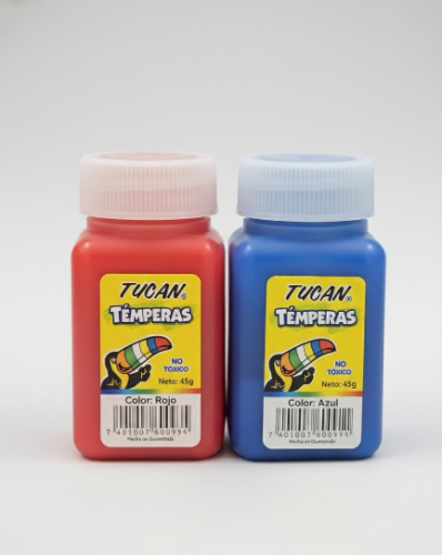 Bote de Tempera Tucán 45g Azul