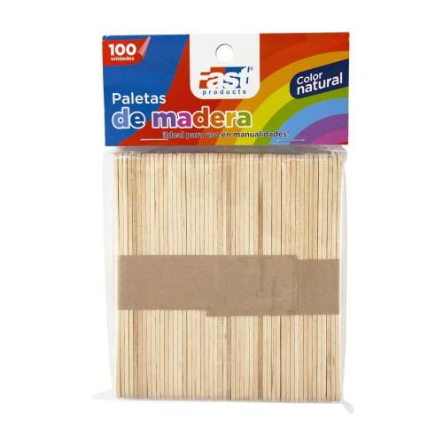 Paletas de madera delgada Fast Color natural