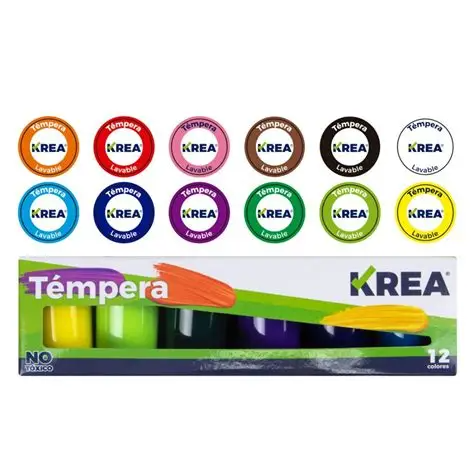 Caja de Temperas Krea 12 colores