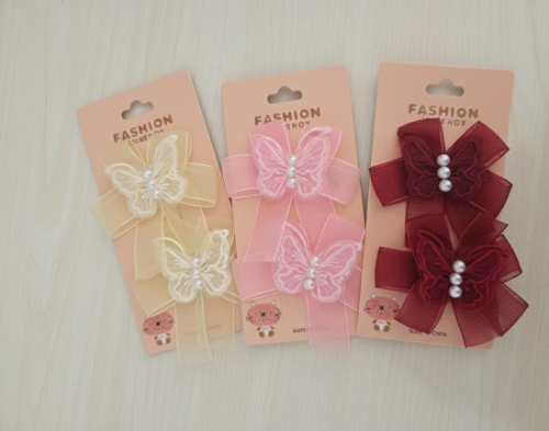 Paquete de ganchos para niña estilo mariposa
