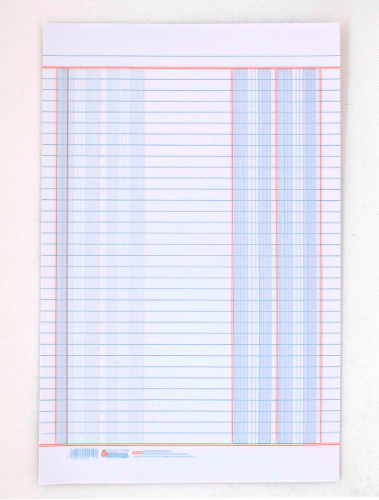 Cuaderno para Contabilidad 2 columnas 20 hojas pasta Sencilla