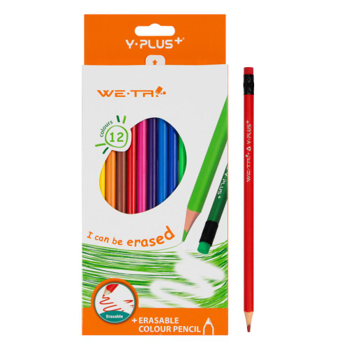 Caja de crayones Y-Plus Borrable 12 colores