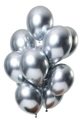 Globos Palmerito número 9 Cromado Plata