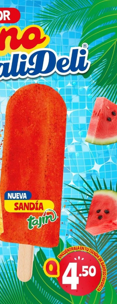 Helado Pali Deli Sandia Tajin