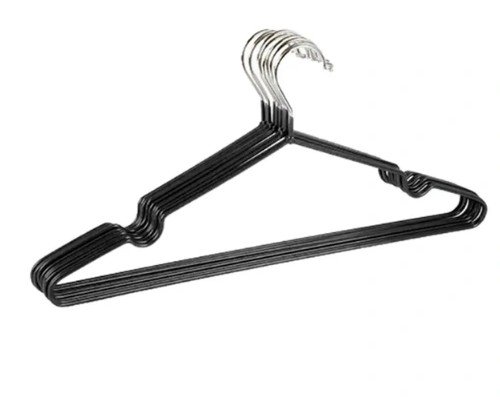 Perchas Metálicas Negra-Blanca 41 cm