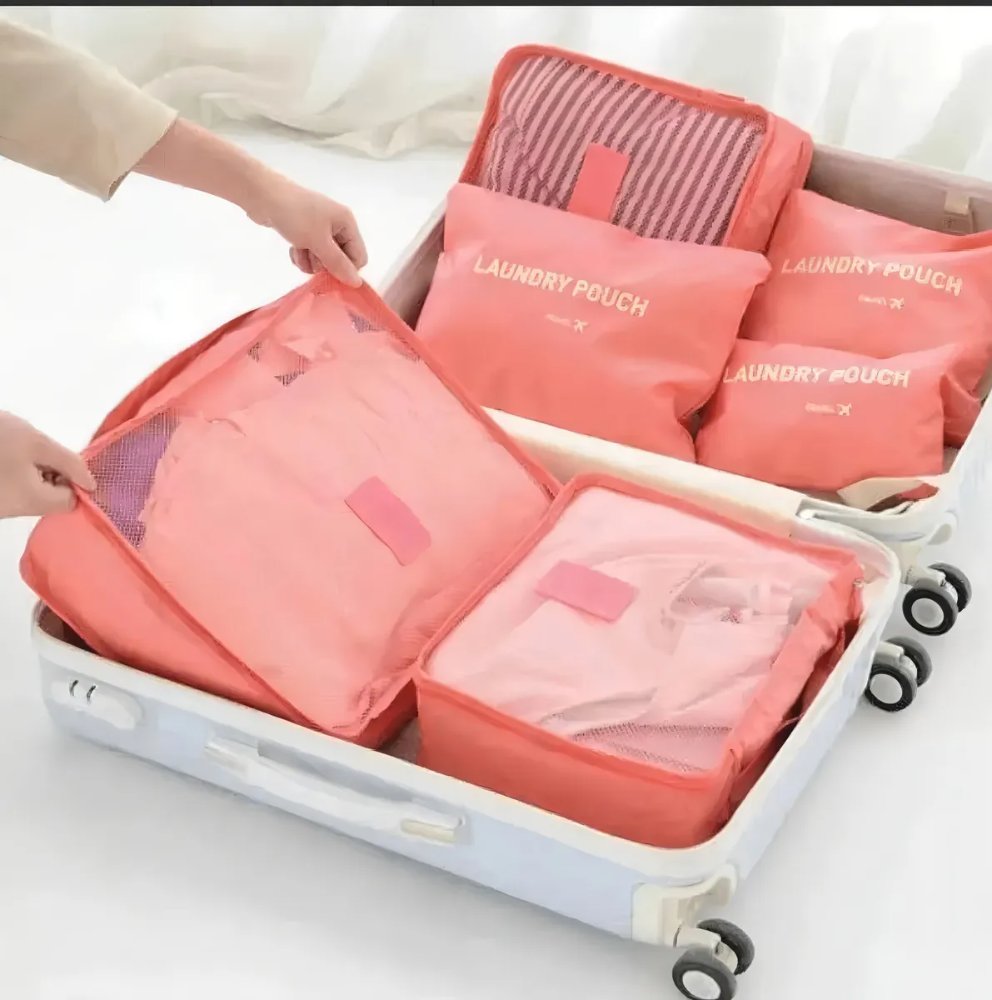 BOLSOS NECESER DE VIAJE 6 PCS