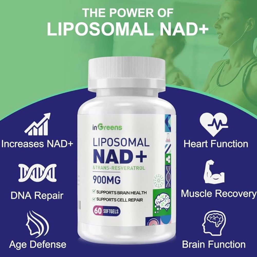 NAD con trans-resveratrol liposomal