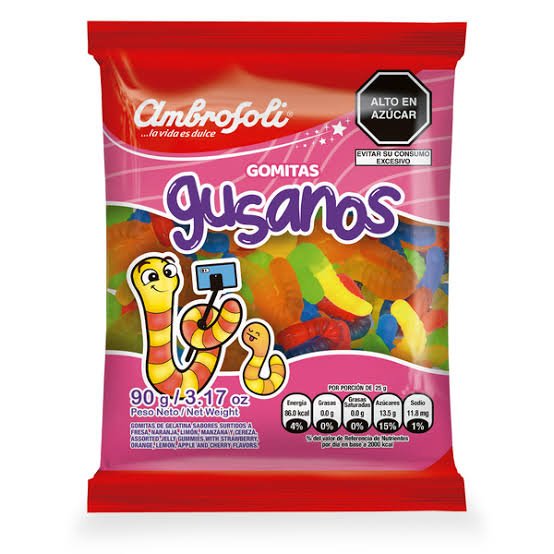 Gomitas de gusano sin azucar